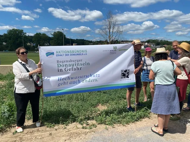 Banner Regensburger Donauinseln in Gefahr